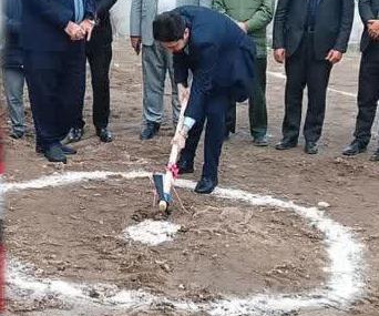کلنگ زنی پایگاه قره آغاج به مناسبت دهه فجر